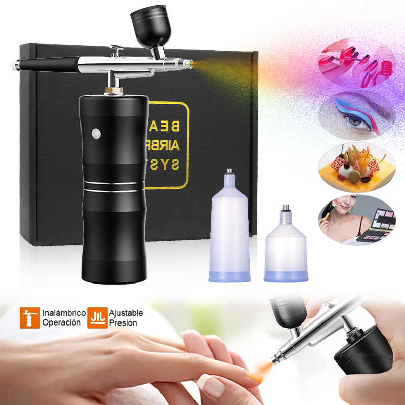 Oxygen Spray Mini Air Compress - đánh giá và giá Airbrush Kit With Mini Compressor
